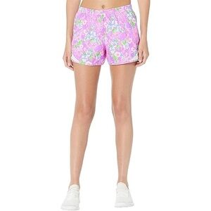 Lilly Pulitzer SMALL Amethyst Moms The Word‎ OCEAN TRAIL SHORTS Luxletic 4"